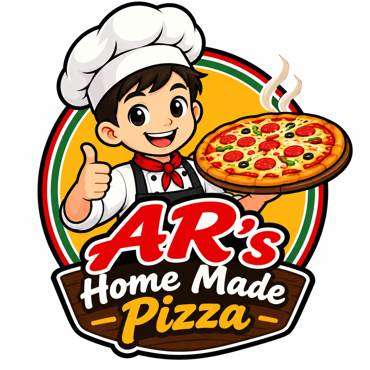 AR's Homemade Pizza Logo